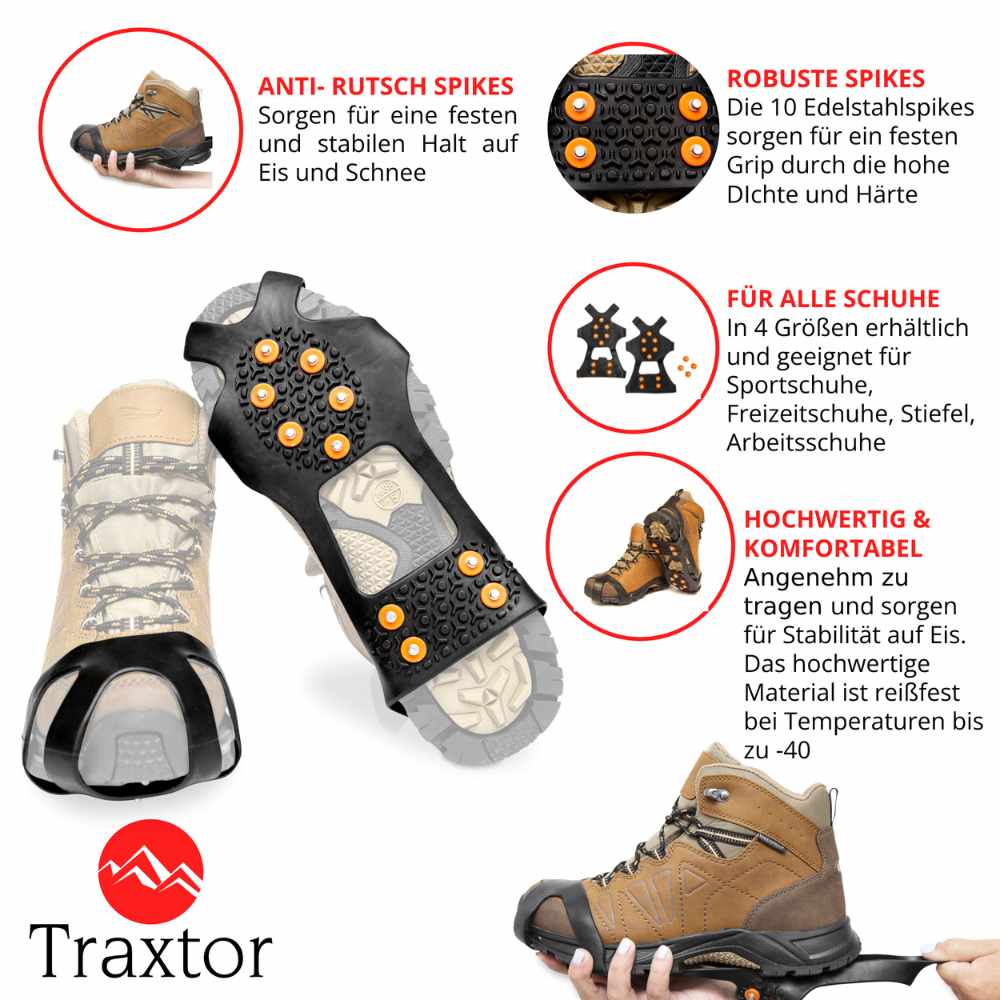 Traxtor Schuh Spikes Anti Rutsch